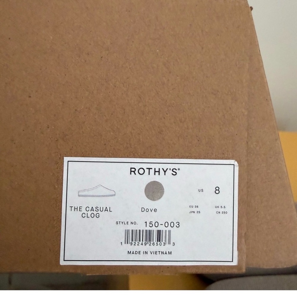 Rothy's Knit Slip-On Clogs in Light Taupe - Picture 6 of 6